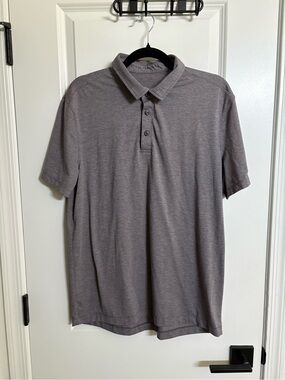 Men's Short-Sleeve Polo Shirt - Purple Gray